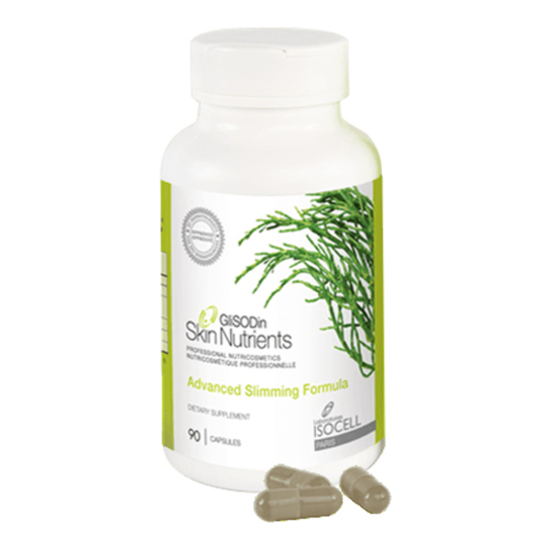 Glisodin Advanced Slimming Formula, 90 capsules Glisodin Advanced Slimming Formula on white background