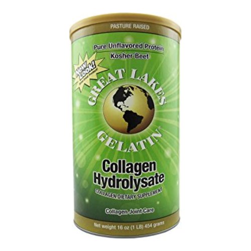 Great Lakes Gelatin Collagen Hydrolysate | 1 Can, 454g/16 oz Great Lakes Gelatin Collagen Hydrolysate | 1 Can on white background