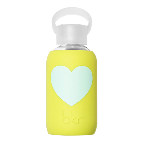 bkr Water Bottle - Gigi Heart | Teeny (250ML), 1 piece bkr Water Bottle - Gigi Heart | Little (500ML) on white background
