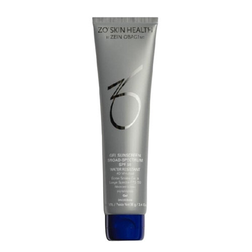 ZO Skin Health Gel Sunscreen Broad-Spectrum SPF 50, 96g/3.39 oz ZO Skin Health Gel Sunscreen Broad-Spectrum SPF 50 on white background