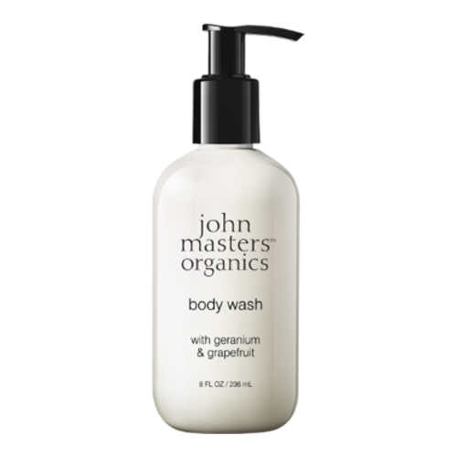 John Masters Organics Geranium and Grapefruit Body Wash, 236ml/8 fl oz John Masters Organics Geranium and Grapefruit Body Wash on white background
