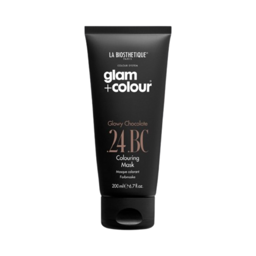 La Biosthetique Glam+Colour Glowy Chocolate .24 .BC Coloring Mask, 200ml/6.76 fl oz La Biosthetique Glam+Colour Glowy Chocolate .24 .BC Coloring Mask on white background