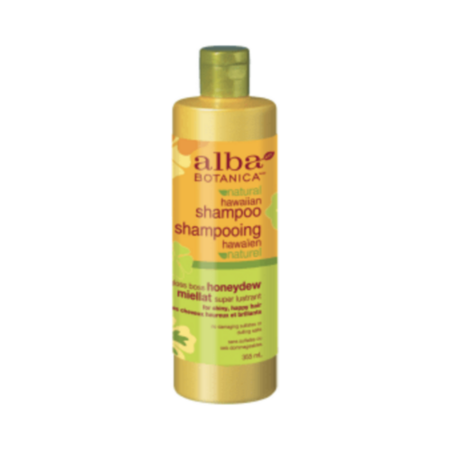 Alba Botanica Gloss Boss Honeydew Shampoo on white background