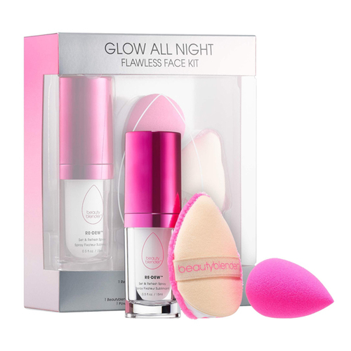 Beautyblender Glow All Night Flawless Face Kit, 1 set Beautyblender Glow All Night Flawless Face Kit on white background