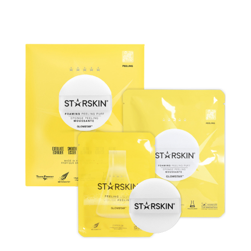 STARSKIN Glowstar Foaming Peeling Perfection Puff, 16g/0.56 oz STARSKIN Glowstar Foaming Peeling Perfection Puff on white background