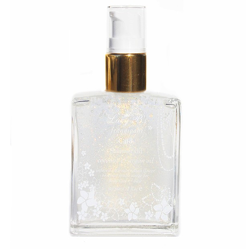 Lucy B Rose Gold Shimmer Oil, 60ml/2 fl oz Lucy B Bronzer Shimmer Oil on white background