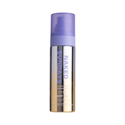 Golden Glow Glitter Sunscreen Spray SPF50 on white background