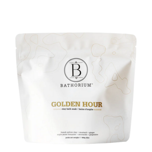 Bathorium Golden Hour Clay Mineral Soak, 900g/31.75 oz Bathorium Golden Hour Clay Mineral Soak on white background