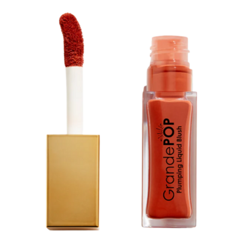 Grande Cosmetics GrandePOP Plumping Liquid Blush - Cinnamon Sugar, 1 piece Grande Cosmetics GrandePOP Plumping Liquid Blush - Cinnamon Sugar on white background