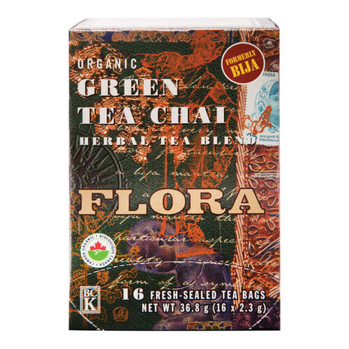 Flora Green Tea Chai, 16 x 2.3g/0.08 oz