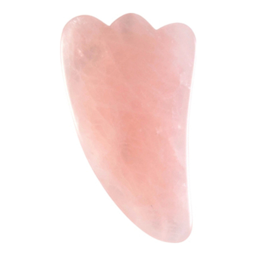 LaVigne Naturals Gua Sha - Rose Quartz, 1 piece LaVigne Naturals Gua Sha - Rose Quartz on white background