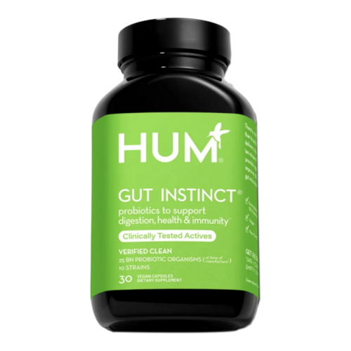HUM Nutrition Gut Instinct, 30 tablets HUM Nutrition Gut Instinct on white background