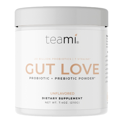 Teami Gut Love Probiotic + Prebiotic Powder - Unflavored on white background
