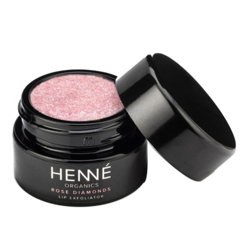 Henne Organics Lip Exfoliator - Rose Diamonds, 10ml/0.3 fl oz Henne Organics Lip Exfoliator - Lavender Mint on white background
