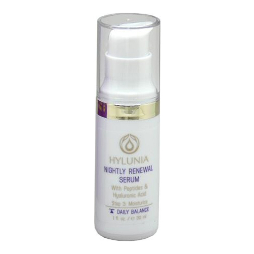 Hylunia Daily Balance Nightly Renewal Serum on white background