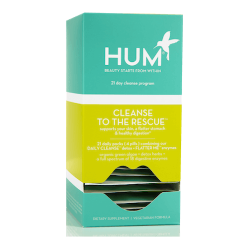 HUM Nutrition Cleanse To The Rescue | 21 Daily Packs, 1 piece HUM Nutrition Cleanse To The Rescue | 21 Daily Packs on white background