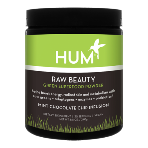HUM Nutrition Raw Beauty | 30 servings, 240g/8.5 oz HUM Nutrition Raw Beauty | 30 servings on white background