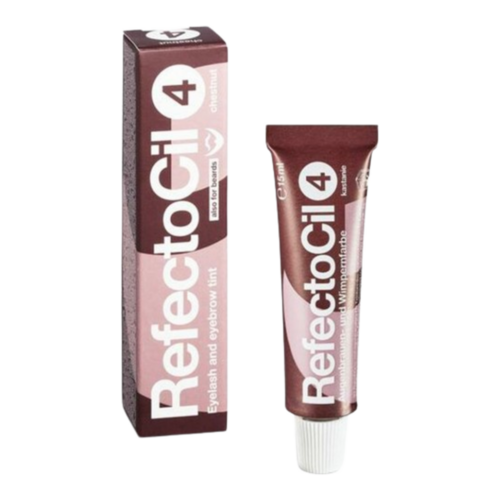 RefectoCil Hair Colour - #4 - Chestnut, 15ml/0.51 fl oz RefectoCil Hair Colour - #1 - Black on white background