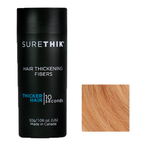 Surethik Hair Thickening Fibers Medium Brown, 30g/1.1 oz Surethik Hair Thickening Fibers Dark Brown on white background