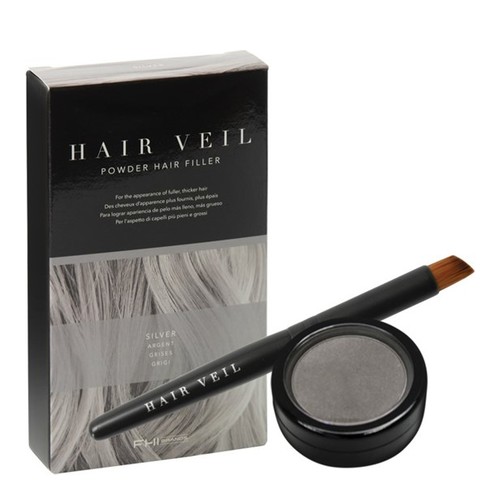 FHI Brands Hair Veil - Dark Brown, 1 piece FHI Brands Hair Veil - Black on white background