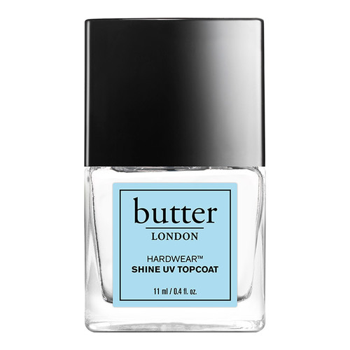 butter LONDON Hardwear Shine UV Topcoat, 11ml/0.4 fl oz butter LONDON Hardwear Shine UV Topcoat on white background
