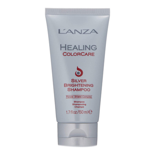 Lanza Healing ColorCare Silver Brightening Shampoo on white background