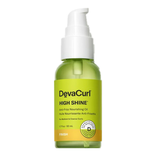 DevaCurl  High Shine Anti-Frizz Nourishing Oil on white background