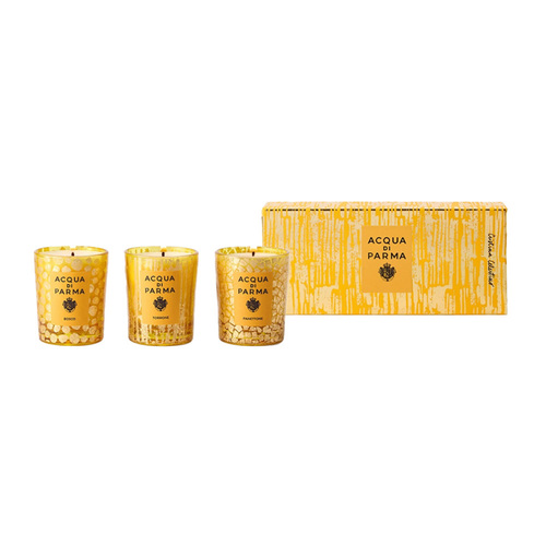 Acqua Di Parma Holiday Candle Gift Set Trio on white background