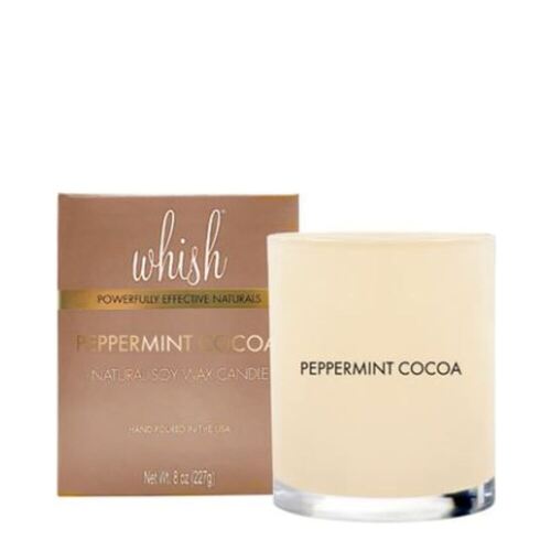 Whish Holiday Candle - Peppermint Cocoa on white background