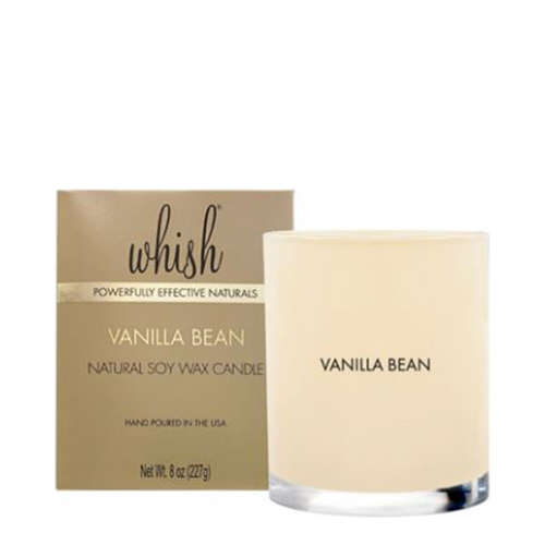 Whish Holiday Candle - Vanilla Bean, 227g/8 oz Whish Holiday Candle - Vanilla Bean on white background