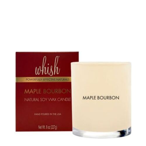 Whish Holiday Candle - Maple Bourbon, 227g/8 oz Whish Holiday Candle - Maple Bourbon on white background