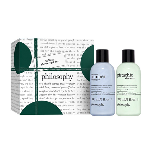 Philosophy Holiday Shower Gel Gift Set Duo, 1 set Philosophy Holiday Shower Gel Gift Set Duo on white background