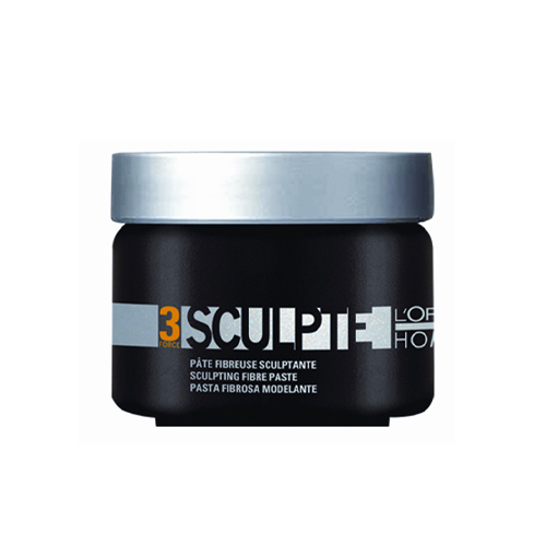 Loreal Professional Paris Homme Sculpte Sculpting Fibre Paste on white background