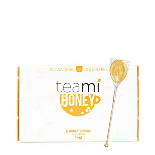 Teami Honey Spoons, 6 pieces Teami Honey Spoons on white background