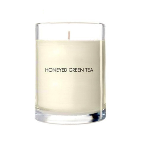 Whish Honeyed Green Tea Natural Soy Wax Candle on white background