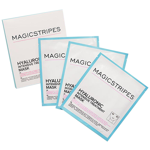 Magicstripes Hyaluronic Intensive Treatment Mask - 3 Masks, 1 set Magicstripes Hyaluronic Intensive Treatment Mask - 3 Masks on white background