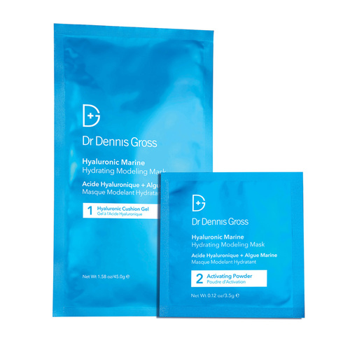 Dr Dennis Gross Hyaluronic Marine Hydrating Modeling Mask, 4 treatments Dr Dennis Gross Hyaluronic Marine Hydrating Modeling Mask on white background