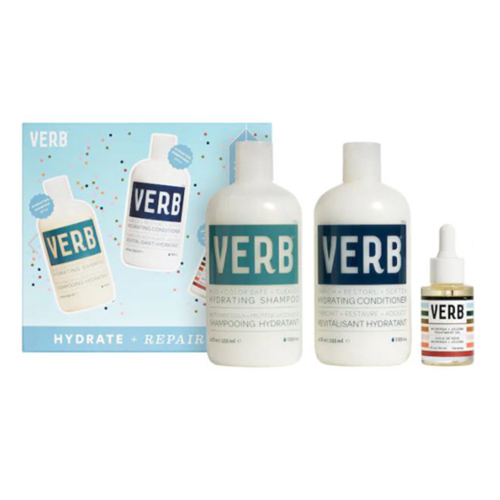 Verb Hydrate + Repair Hair Kit, 1 set Verb Hydrate + Repair Hair Kit on white background