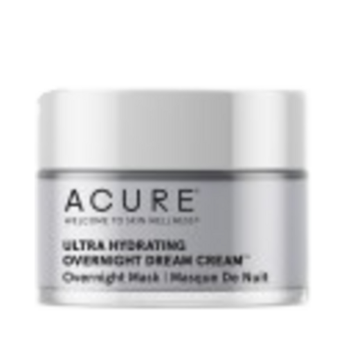Acure Hydrating Overnight Dream Cream on white background