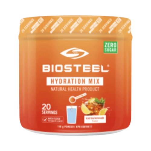 BioSteel Hydration Mix Iced Tea Lemonade on white background
