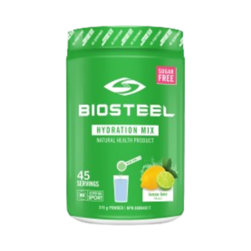 BioSteel Hydration Mix Lemon Lime on white background