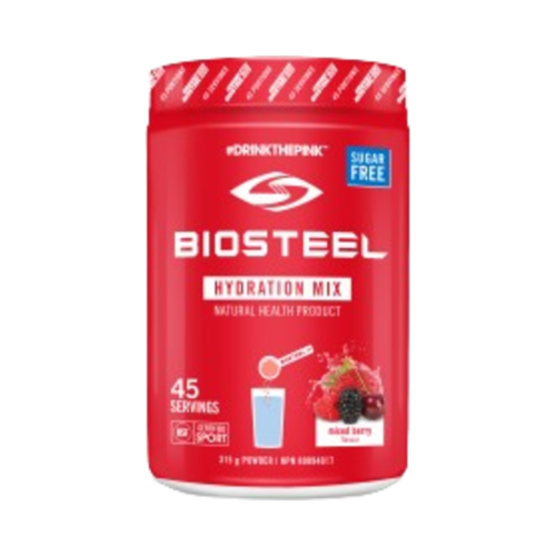 BioSteel Hydration Mix Mixed Berry, 140g/4.94 oz BioSteel Hydration Mix Mixed Berry on white background