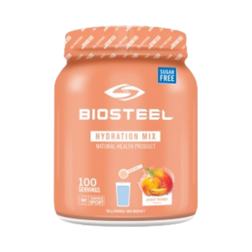 BioSteel Hydration Mix Peach Mango on white background