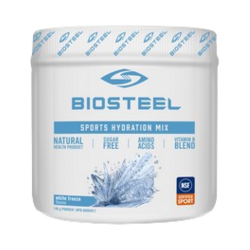 BioSteel Hydration Mix White Freeze on white background