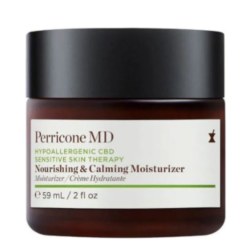 Perricone MD Hypoallergenic CBD Sensitive Skin Nourishing and Calming Moisturizer, 59ml/2 fl oz Perricone MD Hypoallergenic CBD Sensitive Skin Nourishing and Calming Moisturizer on white background