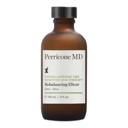 Perricone MD Hypoallergenic CBD Sensitive Skin Therapy Rebalancing Elixir on white background