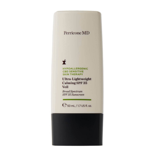 Perricone MD Hypoallergenic CBD Sensitive Skin Therapy Ultra-Lightweight Calming SPF 35 Veil on white background