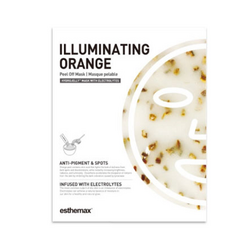 Illuminating Orange Hydrojelly on white background