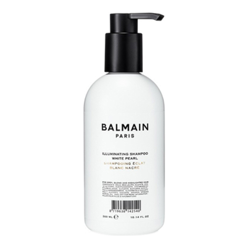 BALMAIN Paris Hair Couture Illuminating Shampoo White Pearl on white background