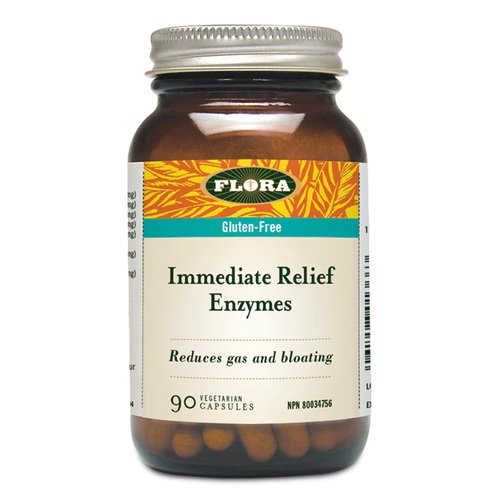 Flora Immediate Relief Enzymes on white background